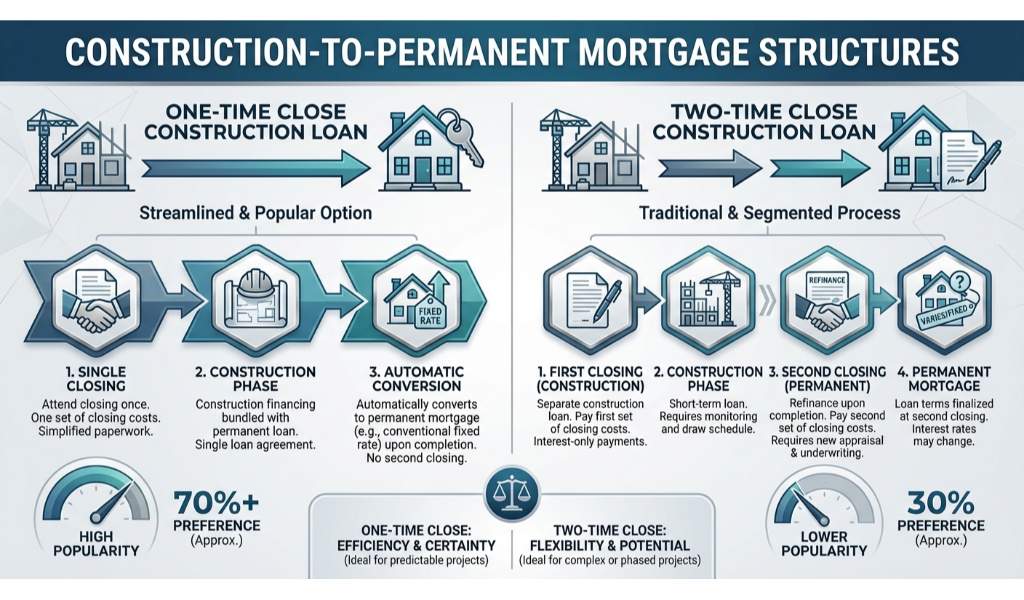 One-Time Close vs. Two-Time Close Construction Loans