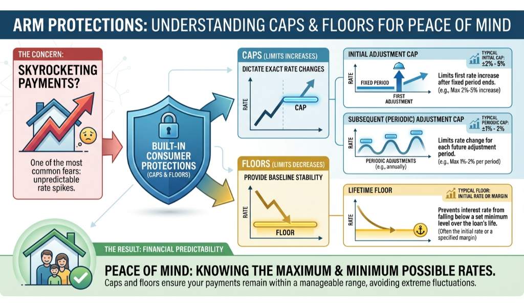 How ARM Caps and Floors Protect Your Mortgage Payments