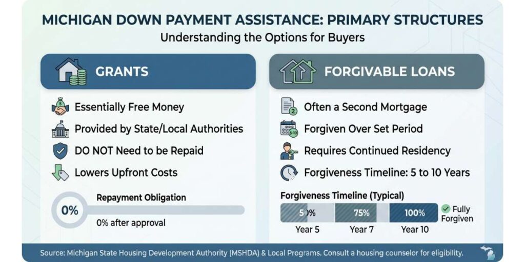 Types of Down Payment Assistance: Grants, Forgivable Loans, and Second Liens