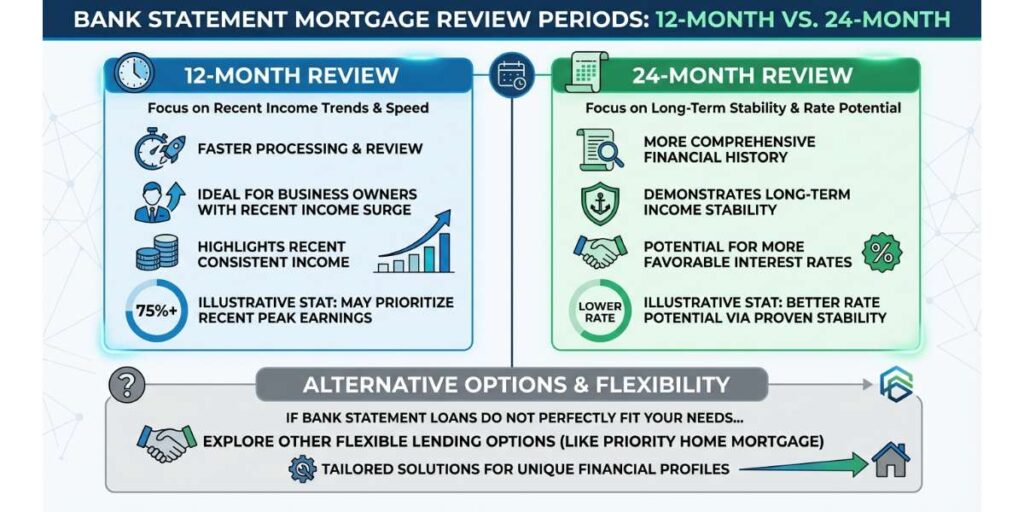 12-Month vs. 24-Month Bank Statements and Alternative Options